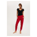 Women's long trousers Todra - red