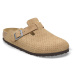 Birkenstock Boston BS Suede Embossed Narrow Fit