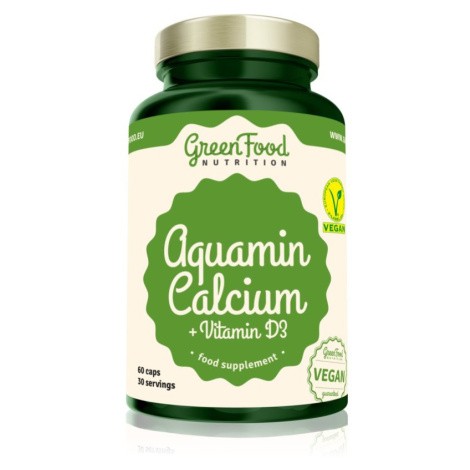 GreenFood Nutrition Aquamin Calcium + Vitamin D3 podpora normálneho stavu kostí a zubov