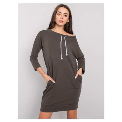 Dark khaki dress made of Paulie cotton