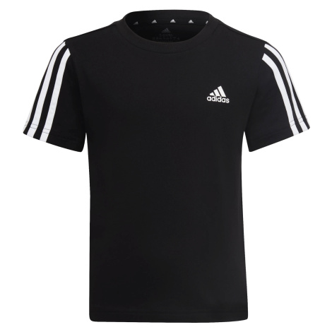 Dětské tričko adidas Essentials 3-Stripes T-Shirt Black