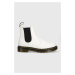Kožené topánky chelsea Dr. Martens 2976 Yellow Stitch dámske, biela farba, na platforme DM262281