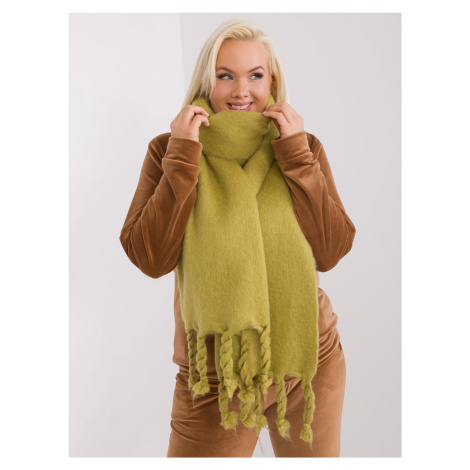 Olive Smooth Winter Scarf