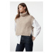 Trendyol Mink Soft Texture Turtleneck Knit Sweater