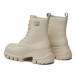 Tommy Jeans Outdoorová obuv Tjw Chunky Leather Boot EN0EN02503 Béžová