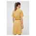 Šaty Jack Wolfskin 10 HOLIDAY MIDI žltá farba, mini, áčkový strih, 1507212