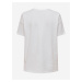 Biele dámske oversize tričko s potlačou ONLY Hazel