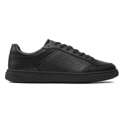 Calvin Klein Sneakersy Low Top Lace Up Lth Perf Mono HM0HM01428 Čierna