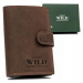 Pánska kožená peňaženka vo vertikálnej orientácii - Always Wild