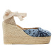 Manebi Espadrilky Yucatan Wedge Espadrilles G 0.4 WV Modrá