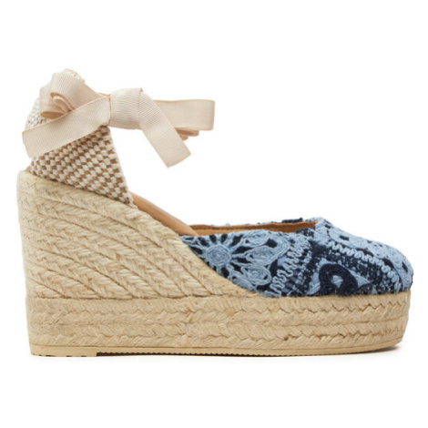 Manebi Espadrilky Yucatan Wedge Espadrilles G 0.4 WV Modrá