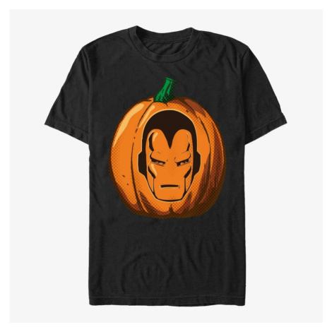 Queens Marvel Avengers Classic - Iron Pumpkin Unisex T-Shirt Black