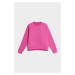 Mikina Karl Lagerfeld Monogram Rhinestone Sweatshirt Ružová