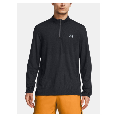 Tmavosivé športové tričko Under Armour UA SEAMLESS STRIDE 1/4 ZIP