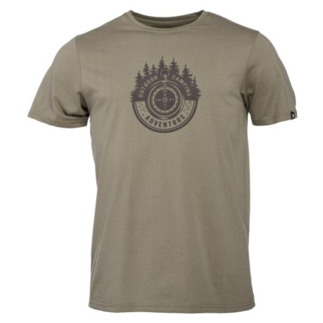 Northfinder COMPASSO Pánske tričko, hnedá, veľkosť