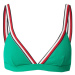 Tommy Hilfiger Underwear Bikinový top  námornícka modrá / zelená / jasne červená / biela