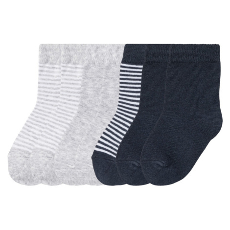 lupilu® Chlapčenské ponožky, 7 párov (námornícka modrá/sivá/biela)