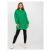 Green basic tunic with long sleeves RUE PARIS