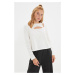Trendyol Ecru Cut Out Knitted Blouse