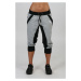 NDN - Dámske 3/4 pudlové nohavice APRYL X012 (sivo-čierna) - NDN Sport