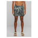 Patterned swimsuit shorts white polka dot camo aop