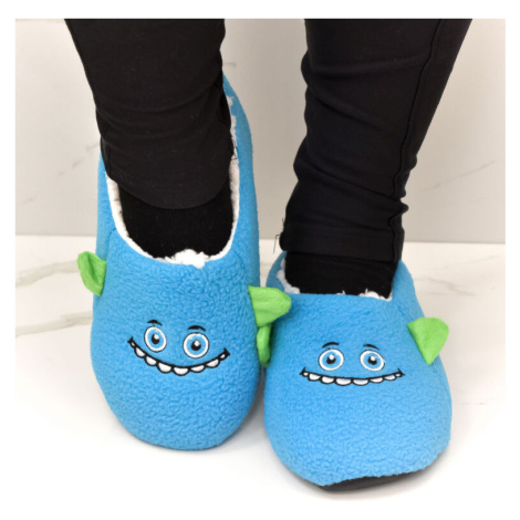 Detské modré ponožkové papuče PIXXAR 30-35
