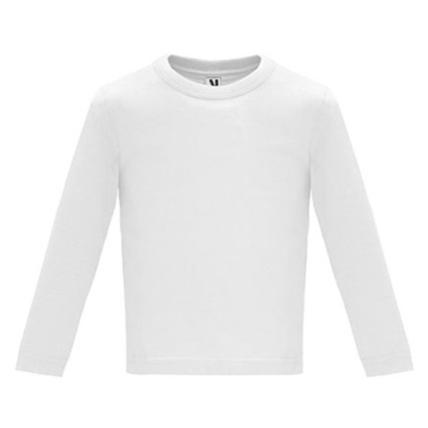 Roly Detské tričko s dlhým rukávom CA7203 White 01