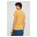Bavlnené tričko Levi's oranžová farba