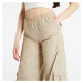 Urban Classics Ladies Wide Crinkle Nylon Cargo Pants Concrete