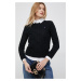 Bavlnený sveter Polo Ralph Lauren čierna farba,211891640