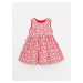 LC Waikiki Crew Neck Patterned Baby Girl Dress