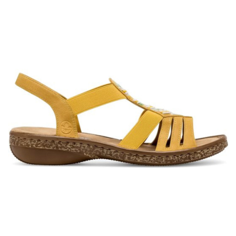 Rieker Sandále 62808-68 Žltá