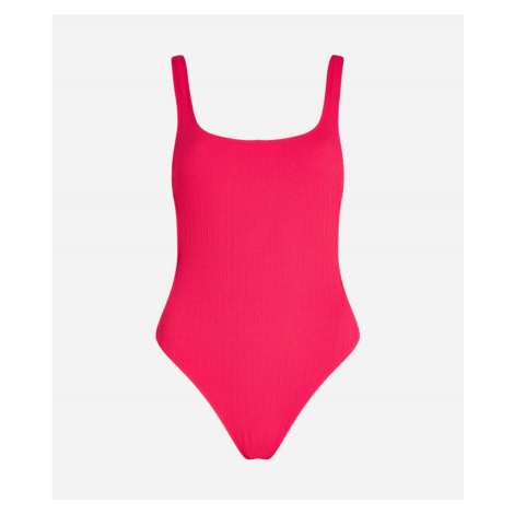 Plavky Karl Lagerfeld Karl Dna C/O Side Swimsuit Ružová