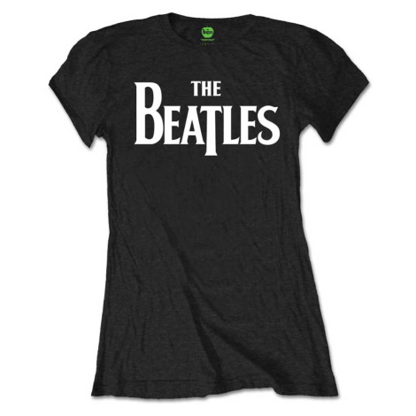 The Beatles tričko Drop T Logo Čierna