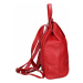 Dámsky kožený batoh Facebag Stella - červená