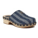 Tommy Hilfiger Dreváky Denim Contrast Clog FW0FW07410 Tmavomodrá