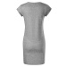 Malfini Freedom Dámske bavlnené šaty 178 tmavo šedý melír