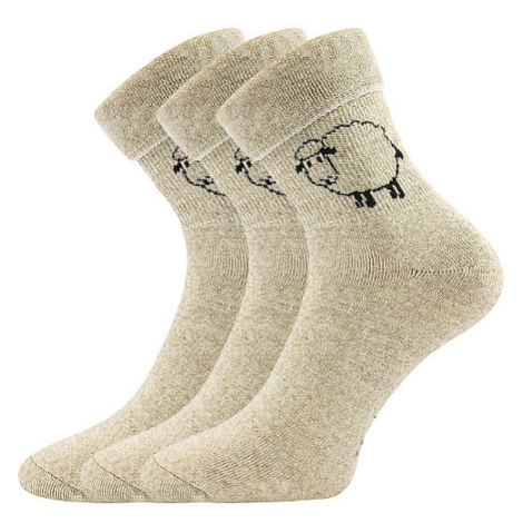 Ponožky BOMA® Sheepskin shearling melé 3 páry 117997