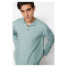 Trendyol Mint Relaxed Fit Linen Shirt