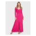 Blugirl Blumarine Večerné šaty RA3065-J6634 Ružová Slim Fit
