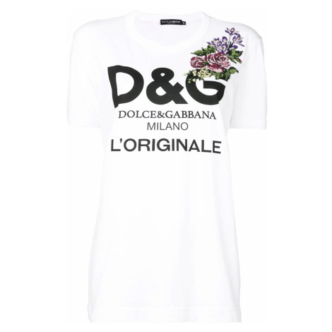 DOLCE & GABBANA Floral Cross tričko