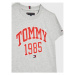 Tommy Hilfiger Tričko Varsity KB0KB08206 D Sivá Regular Fit