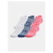 Sada šiestich párov dámskych ponožiek v bielej, modrej a ružovej farbe Under Armour UA Essential
