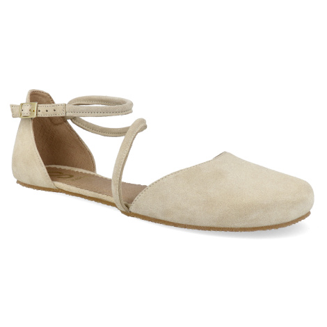 Barefoot dámske sandále Shapen - Orchid Beige Suede N béžové