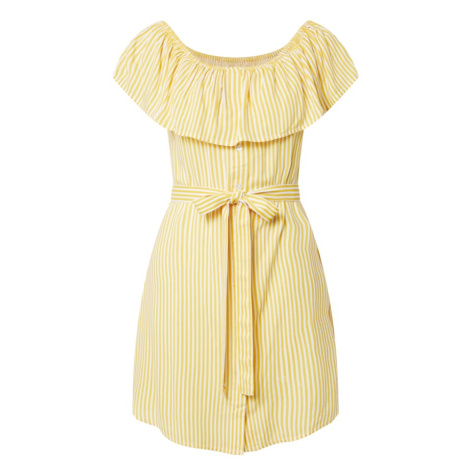 ABOUT YOU Letné šaty 'Lotta'  žltá / biela