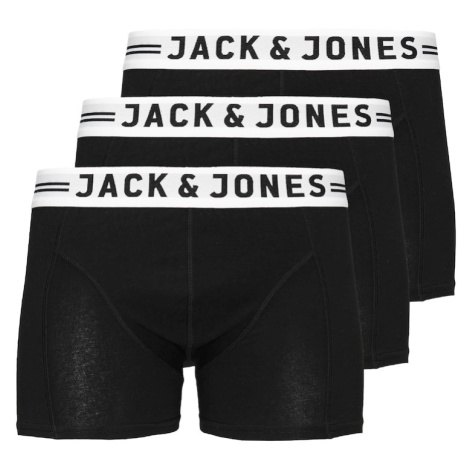 JACK & JONES Nohavičky  čierna / biela