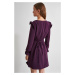 Trendyol Elderberry Shoulder Detailed Dress