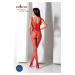 Červené bodystockings BS098