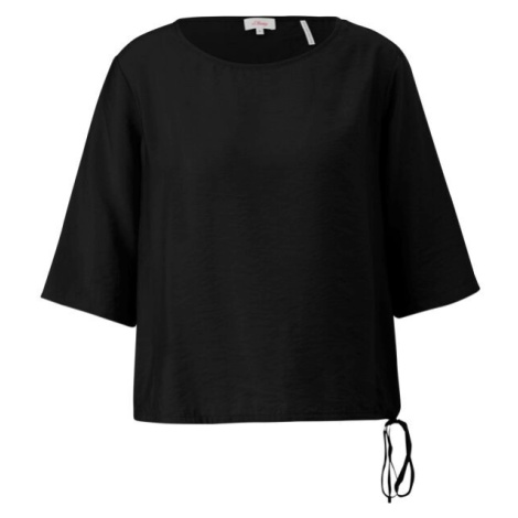 s.Oliver RL BLOUSE Dámske tričko, čierna, veľkosť