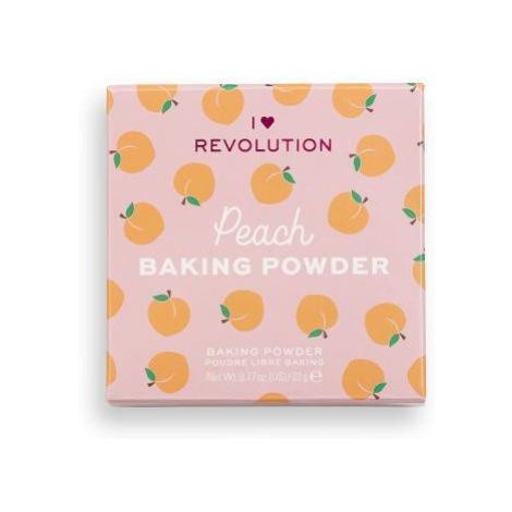 Makeup Revolution London I Heart Revolution Loose Baking Powder 22 g púder pre ženy Peach